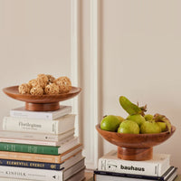 Wooden Fruit Bowl for Dining Table & Kitchen Decor