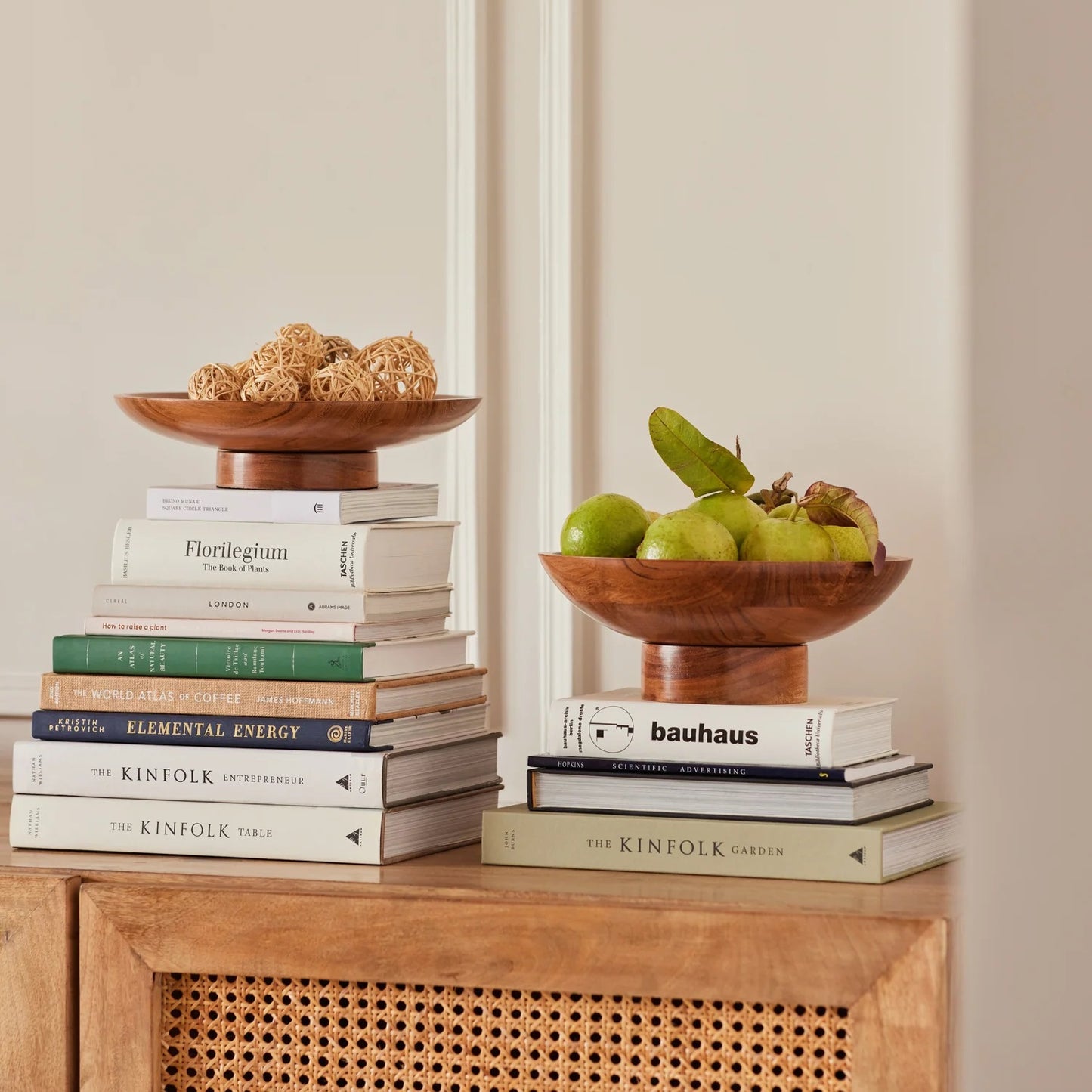 Wooden Fruit Bowl for Dining Table & Kitchen Decor