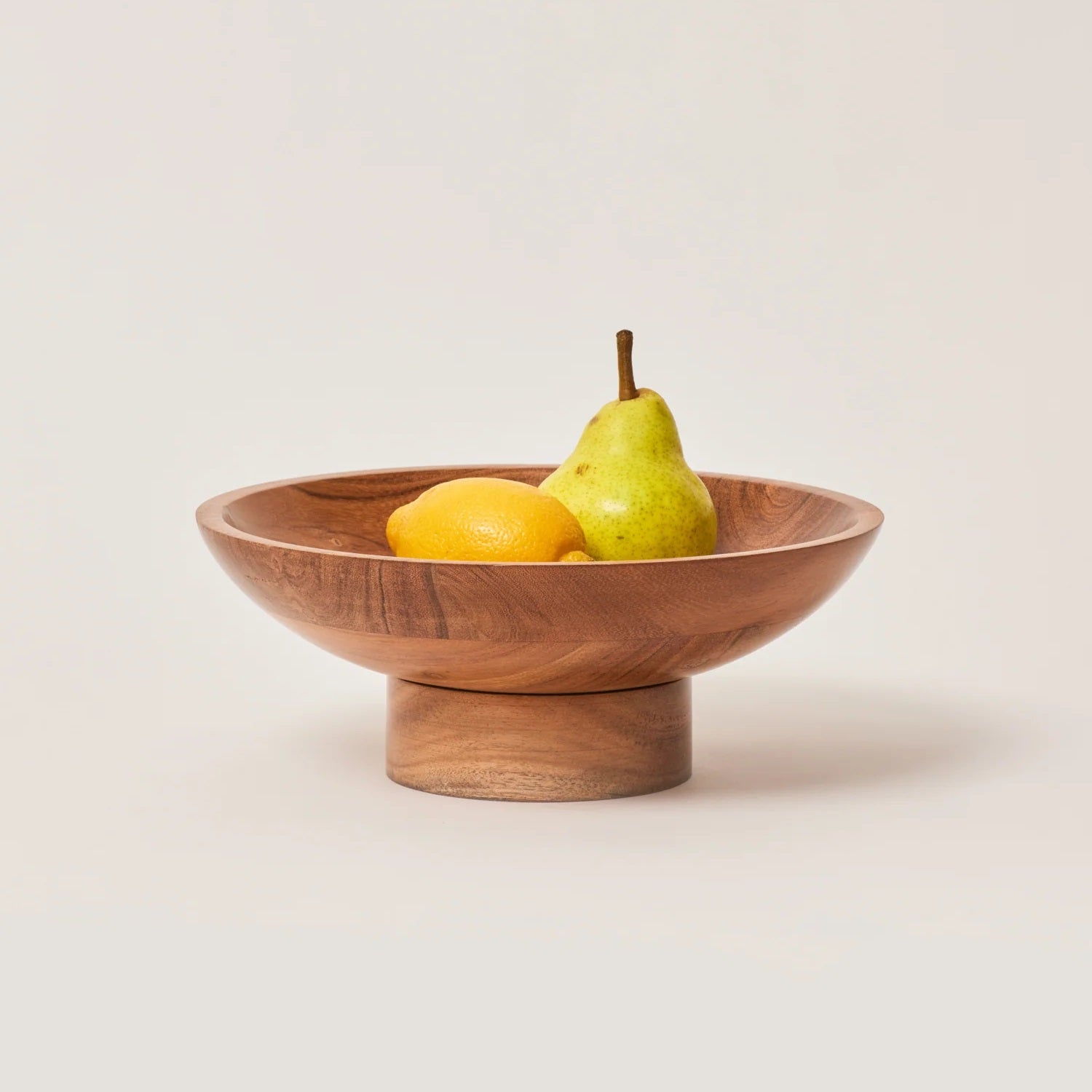 Wooden Fruit Bowl for Dining Table & Kitchen Decor