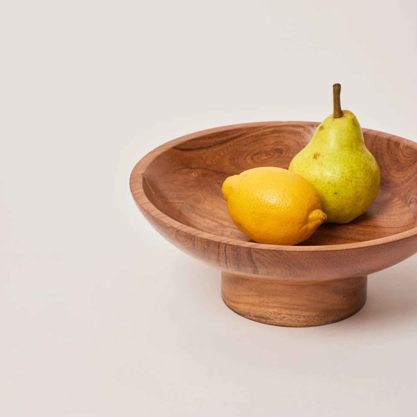 Wooden Fruit Bowl for Dining Table & Kitchen Decor