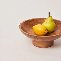 Wooden Fruit Bowl for Dining Table & Kitchen Decor