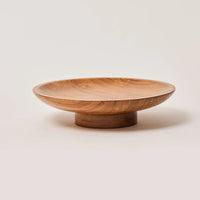 Wooden Serving Bowl Multi-Purpose Pedestal Bowl for Fruits, Snacks & Decoration
