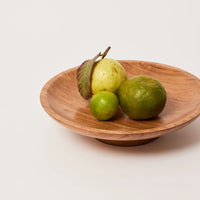 Wooden Serving Bowl Multi-Purpose Pedestal Bowl for Fruits, Snacks & Decoration