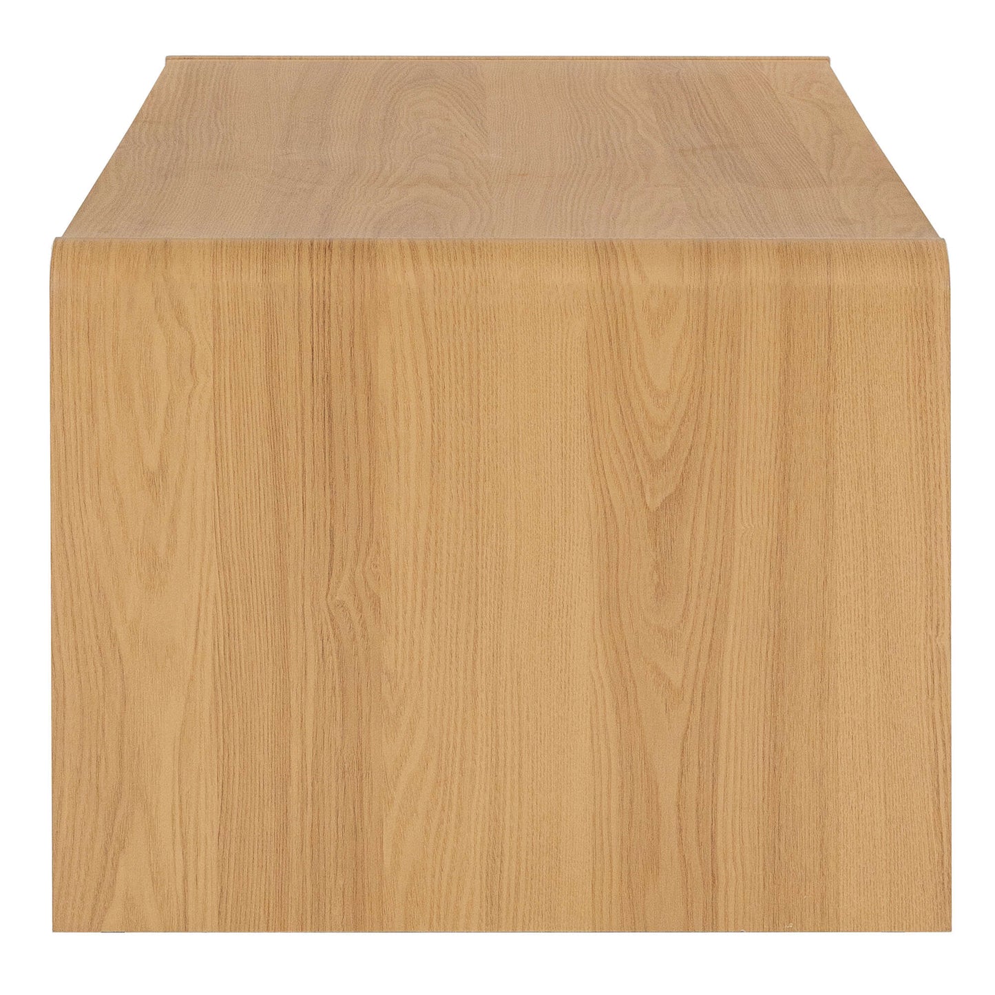Wooden Coffee Table with Cabinet Storage for Living Room