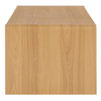 Wooden Coffee Table with Cabinet Storage for Living Room