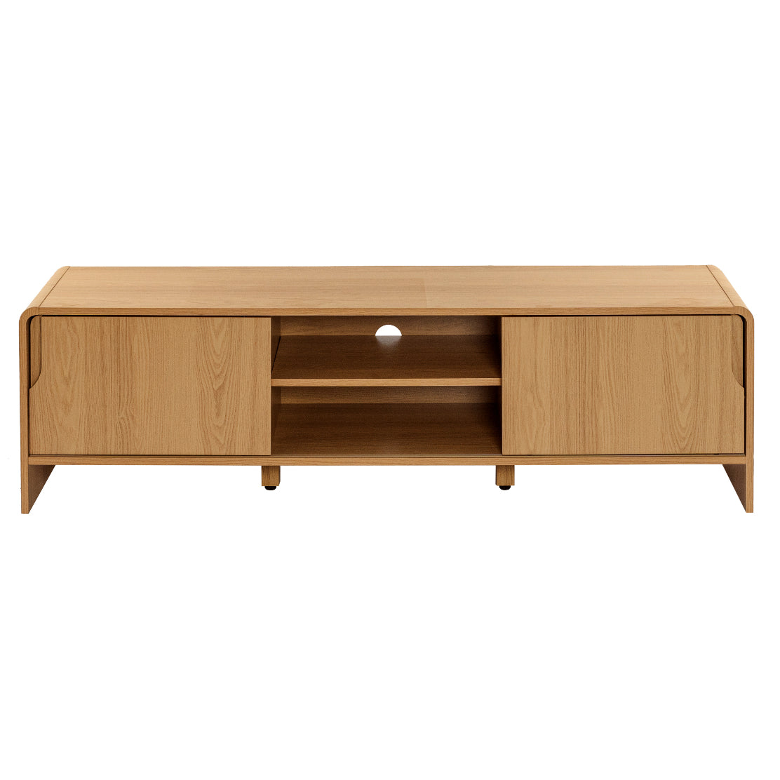 Solid Wood Entertainment Unit for Living Room