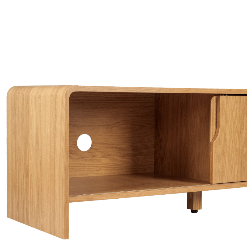 Solid Wood Entertainment Unit for Living Room