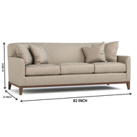 Wooden 3-Seater Sofa Set for Living Room