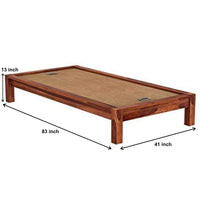 Sheesham Wood Single Bed without Storage