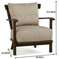 Wooden Single Seater Sofa for Living Room