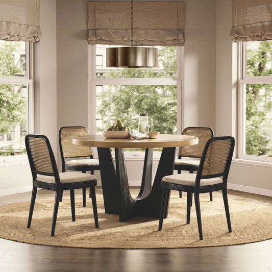 Solid Wood Dining Table 4-Seater Set for Dining Room