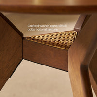 Wooden Dining Table 2-Seater with Bench for Dining Room