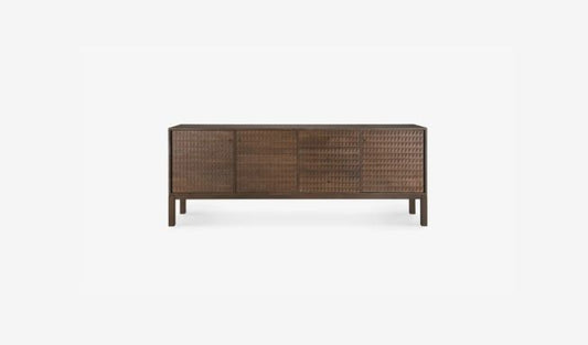Solid Wood Sideboard Cabinet with Drawers for Living Room
