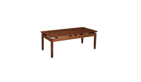 Solid Wood Square Coffee Table with Floating Top