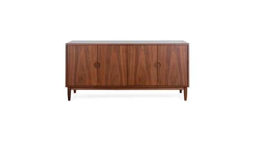 Solid Wood Sideboard Cabinet with Drawer Storage for Living Room