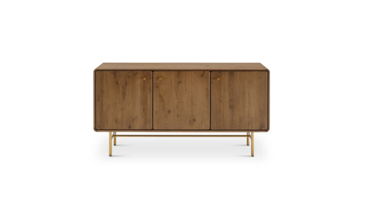 Solid Wood Crockery Unit with Storage for Living Room