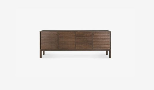 Solid Wood Sideboard Cabinet with Drawers for Living Room