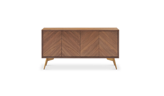 Solid Wood Sideboard Cabinet with Storage for Living Room