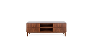 Solid Wood TV Cabinet with Storage for Living Room