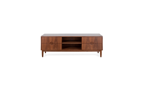Solid Wood TV Cabinet with Storage for Living Room - alternate