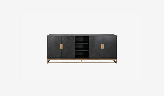 Solid Wood Sideboard Cabinet with Storage for Living Room
