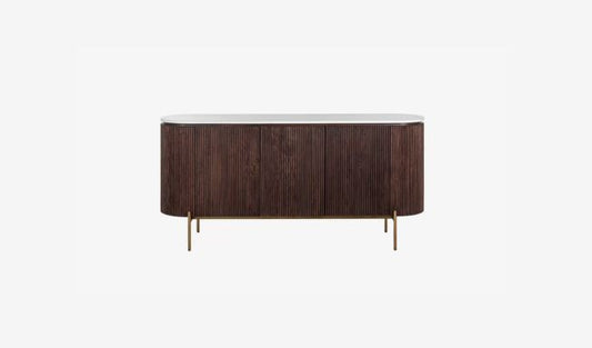 Solid Wood Sideboard Cabinet with Storage for Living Storage