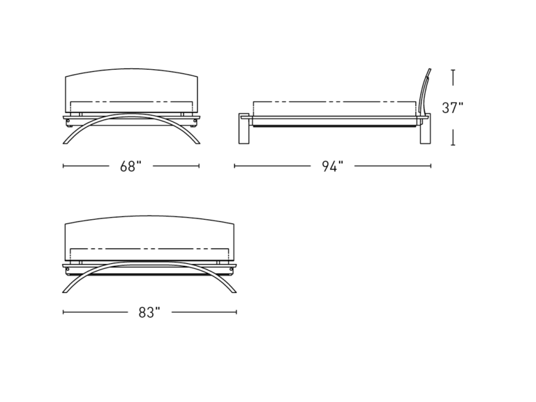 Solid Wood King Size bed without Storage