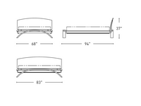 Solid Wood King Size bed without Storage