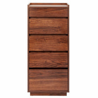 Sheesham Wood Chest of Drawer for Living Storage in Walnut Finish