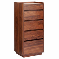 Sheesham Wood Chest of Drawer for Living Storage in Walnut Finish