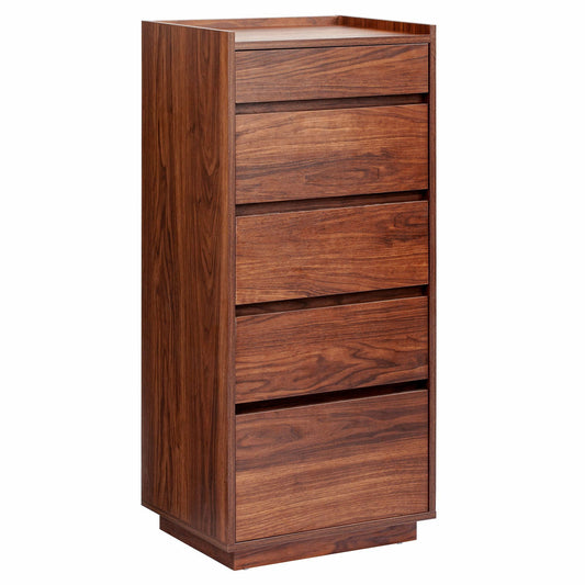 Sheesham Wood Chest of Drawer for Living Storage in Walnut Finish
