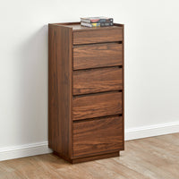Sheesham Wood Chest of Drawer for Living Storage in Walnut Finish