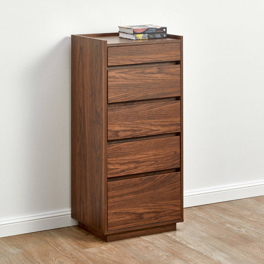 Sheesham Wood Chest of Drawer for Living Storage in Walnut Finish