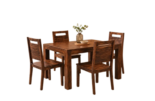 Sheesham Wood Dining Table 4 Seater with Chair for Dining Room