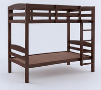 Solid Sheesham Wood Bunk Bed with Ladder