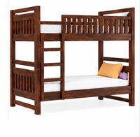 Solid Sheesham Wooden Bunk Bed with Ladder