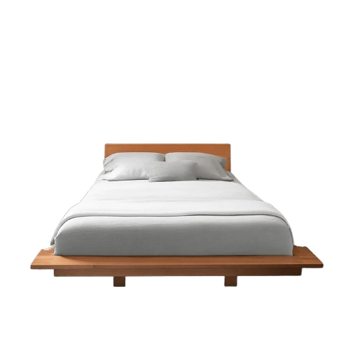 Wooden King Size Bed without Storage for Bedroom