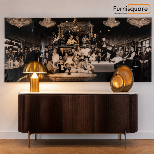 Solid Wood Sideboard Cabinet with Storage for Living Storage