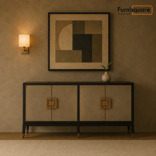 Wooden Sideboard Cabinet with Storage for Living Room