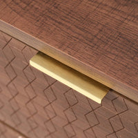 Wooden Chest of Drawer for Living Room in Natural Finish