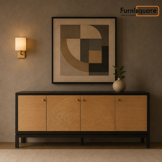 Wooden Sideboard Cabinet with Storage for Living Room