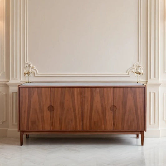 Solid Wood Sideboard Cabinet with Drawer Storage for Living Room