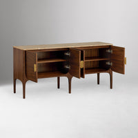 Wooden Sideboard Buffet with Storage for Living Room