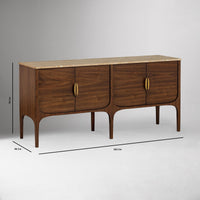 Wooden Sideboard Buffet with Storage for Living Room