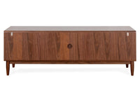 Solid Wood TV Cabinet with Storage for Living Room
