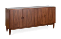 Solid Wood Sideboard Cabinet with Drawer Storage for Living Room