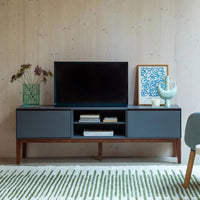 Wooden TV unit with Storage for Entertainment Space