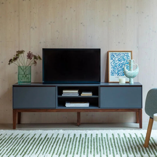 Wooden TV unit with Storage for Entertainment Space