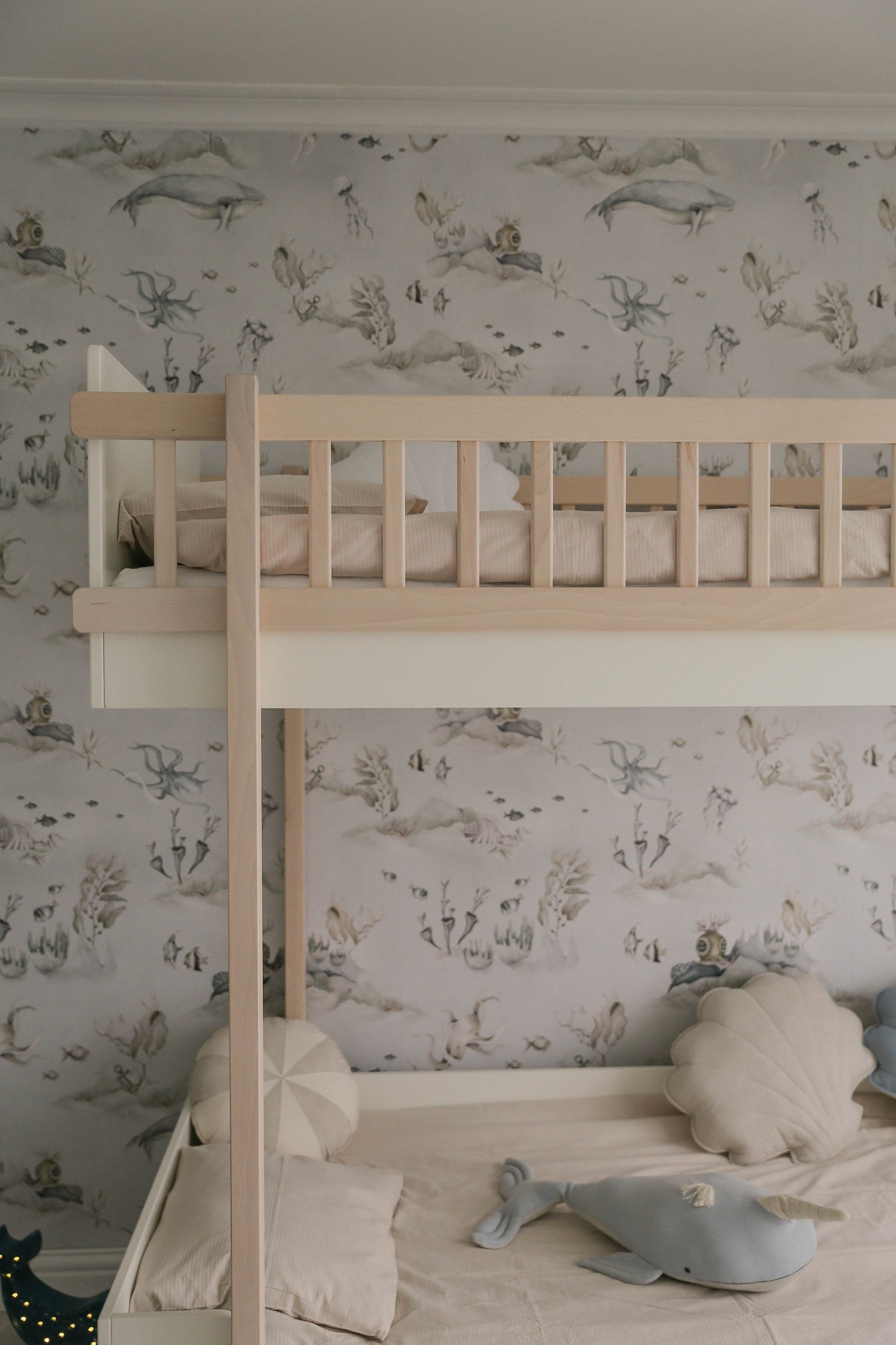 Wooden Bunk Bed for a Modern Kids' Room