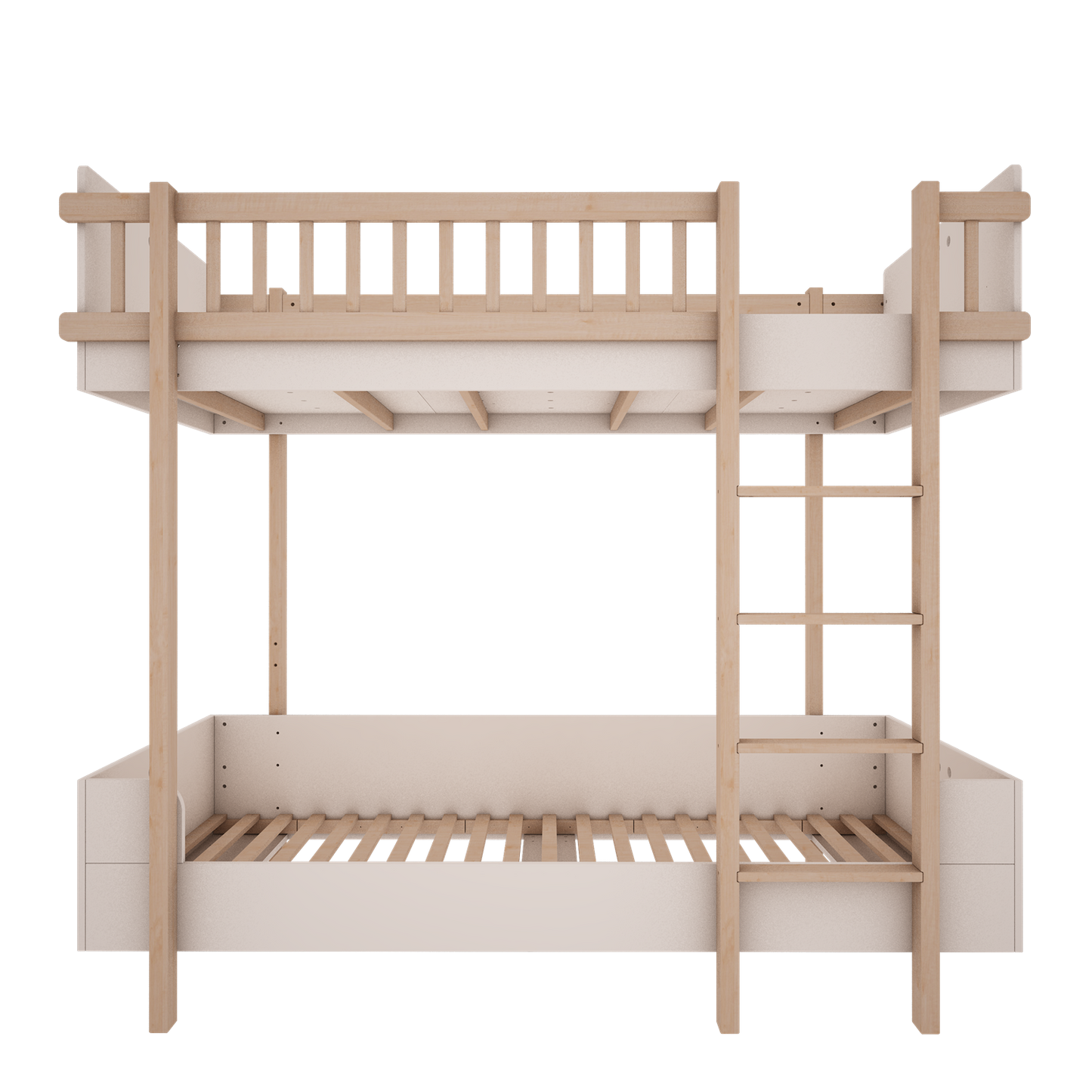 Wooden Bunk Bed for a Modern Kids' Room